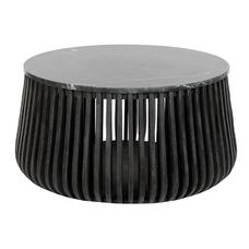 MESITA AUXILIAR MANGO MARMOL 90X90X45 40,80 NEGRO