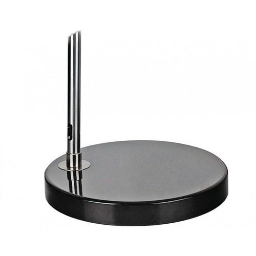 Lámpara AR, pie salón, cromada, base mármol negro