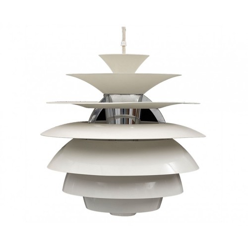 Lámpara CYGNY, aluminio, blanca, 40 cms de diámetro