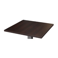 Tablero de mesa WOOD-80C, chapado haya, barnizado wengué, 80 x 80 cms*