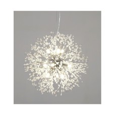 Lámpara FORNAX, colgante, metal, cristal