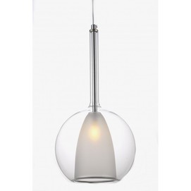 Lámpara ORCUS, colgante, cristal transparente