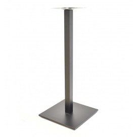 Base de mesa BEVERLY, alta, tubo cuadrado, negra, base de 45 x 45 cms, altura 110 cms