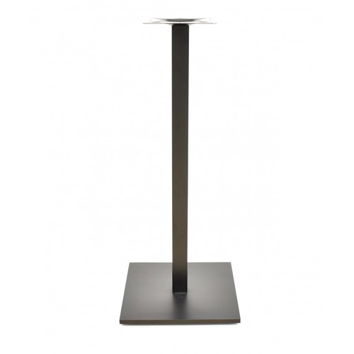 Base de mesa BEVERLY, alta, tubo cuadrado, negra, base de 45 x 45 cms, altura 110 cms