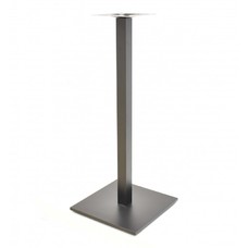Base de mesa BEVERLY, alta, tubo cuadrado, negra, base de 45 x 45 cms, altura 115 cms