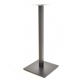 Base de mesa BEVERLY, alta, tubo cuadrado, negra, base de 45 x 45 cms, altura 115 cms