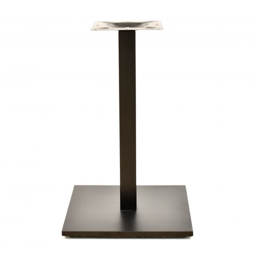 Base de mesa BEVERLY, tubo cuadrado, negra, base de 45 x 45 cms, altura 72 cms