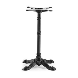 Base de mesa BRISTOL NEW, fundición, 4 pies, negra, altura 72 cms