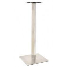 Base de mesa COPACABANA, alta, acero inoxidable, base de 45 x 45 cms, altura 110 cms
