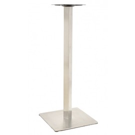 Base de mesa COPACABANA, alta, acero inoxidable, base de 45 x 45 cms, altura 110 cms