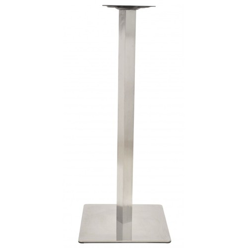 Base de mesa COPACABANA, alta, acero inoxidable, base de 45 x 45 cms, altura 110 cms