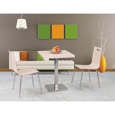 Base de mesa IPANEMA, acero inoxidable, base de 45 x 45 cms, altura 72 cms