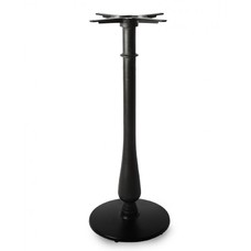 Base de mesa TÁMESIS, alta, negra, 43 cms de diámetro, altura 108 cms