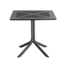 Mesa JÁVEA, polipropileno negro, 80 x 80 cms