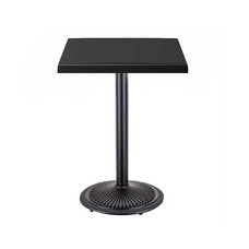 Mesa ARNO, negra, base de 72 cms y tapa de 80x80 cms. Color a elegir