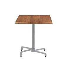 Mesa BAHIA, abatible, plata, base de 72 cms y tapa 70 x 70 cms. Color a elegir