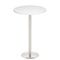 Mesa BENAGIL, alta, acero inoxidable, base de 110 cms y tapa 70 cms. Color a elegir