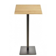 Mesa BEVERLY, alta, base de 110 cms y tapa de 70x70 cms. Color a elegir