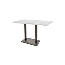 Mesa BEVERLY, alta, negra, base rectangular de 115 cms y tapa de 110x70 cms. Color a elegir