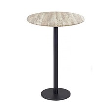 Mesa BOHEME, alta, negra, base de 110 cms y tapa de 60 cms. Color a elegir