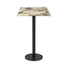 Mesa BOHEME, alta, negra, base de 110 cms y tapa de 60 x 60 cms. Color a elegir