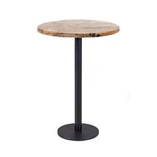 Mesa BOHEME, alta, negra, base de 110 cms y tapa de 70 cms. Color a elegir