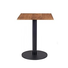 Mesa BOHEME, negra, base de 72 cms ytapa de 70 x 70 cms. Color a elegir