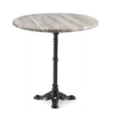 Mesa BRISTOL, fundición, 3 pies, negra, tapa 70 cms. Color a elegir