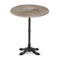 Mesa BRISTOL, fundición, 4 pies, negra, tapa 60 cms. Color a elegir