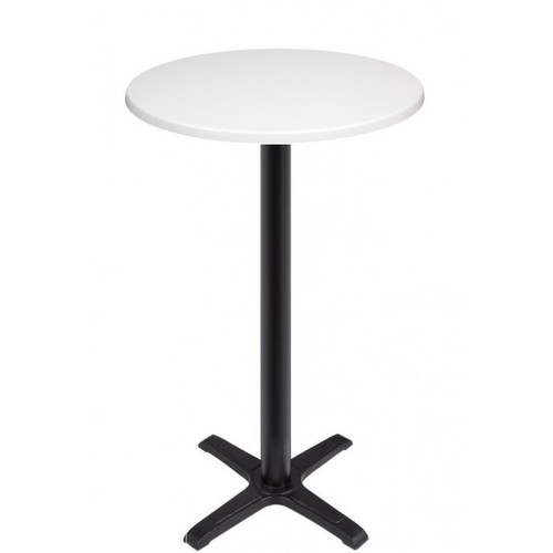 Mesa CARIBE, alta, negra, base de 110 cms y tapa de 70 cms. Color a elegir