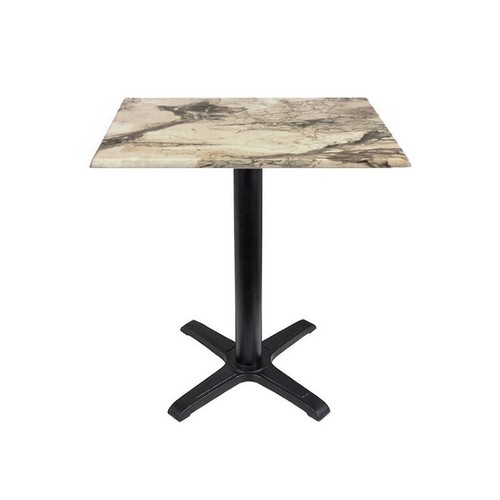 Mesa CARIBE, negra, base de 72 cms y tapa de 70 x 70 cms. Color a elegir