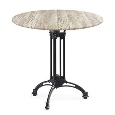 Mesa EIFFEL NEW, aluminio, 3 pies, negra, base de 70 cms y tapa 60 cms. Color a elegir