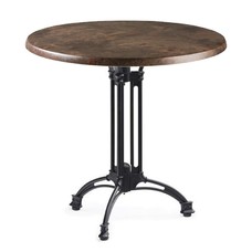 Mesa EIFFEL NEW, aluminio, 3 pies, negra, base de 70 cms y tapa 70 cms. Color a elegir