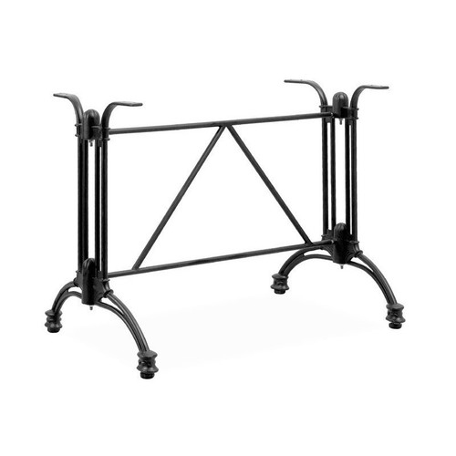 Mesa EIFFEL NEW, rectangular, aluminio, negra, tapa 110 x 70 cms. Color a elegir