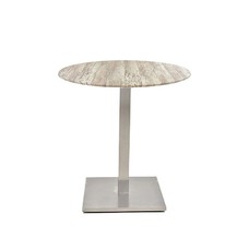 Mesa IPANEMA, acero inoxidable, base de 72 cms y tapa 60 cms. Color a elegir