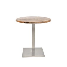 Mesa IPANEMA, acero inoxidable, base de 72 cms y tapa 70 cms. Color a elegir