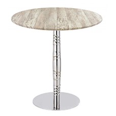 Mesa LUXOR, acero inox., tapa de 60 cms. Color a elegir