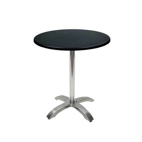 Mesa MILAN, aluminio, 4 radios, base de 72 cms y tapa 60 cms. Color a elegir