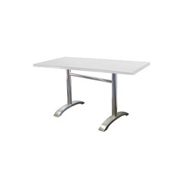 Mesa MILAN, aluminio, tapa 120 x 80 cms. Color a elegir