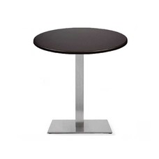 Mesa RHIN, acero inoxidable, base de 73 cms y tapa 60 cms. Color a elegir