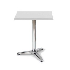 Mesa ROMA, aluminio, 3 radios, base de 70 cms y tapa 60x60 cms. Color a elegir