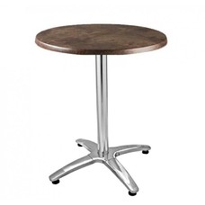 Mesa ROMA, aluminio, 4 radios, base de 72 cms y tapa 70 cms. Color a elegir