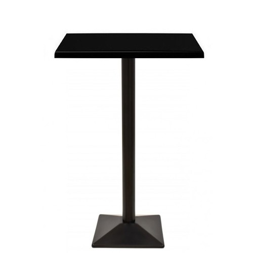 Mesa SOHO, alta, negra, base de 110 cms y tapa de 60x60 cms. Color a elegir