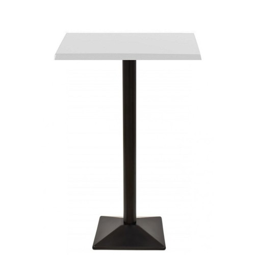 Mesa SOHO, alta, negra, base de 110 cms y tapa de 70x70 cms. Color a elegir