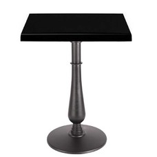 Mesa TÁMESIS, negra, base de 72 cms y tapa de 60x60 cms. Color a elegir