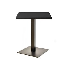 Mesa TROCADERO, negra, base de 72 cms y tapa de 80x80 cms. Color a elegir
