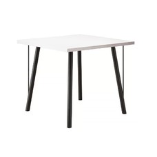 Mesa YAN, metal negro, tapa MDP blanca, 80x80 cms Mesa YAN, metal negro, tapa MDP blanca, 80x80 cms