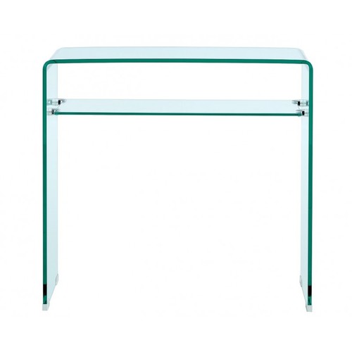 Consola CANADA (SU), cristal curvado, 80 x 33 cms