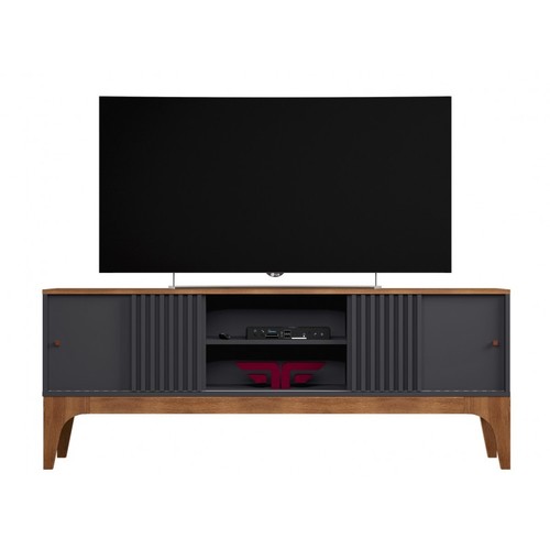 Mueble TV FLORENCIA, grafito y matte, 160 cms.