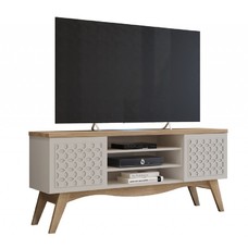 Mueble TV LIZ, blanco roto y cedro, 160 cms. Mueble TV LIZ, blanco roto y cedro, 160 cms.